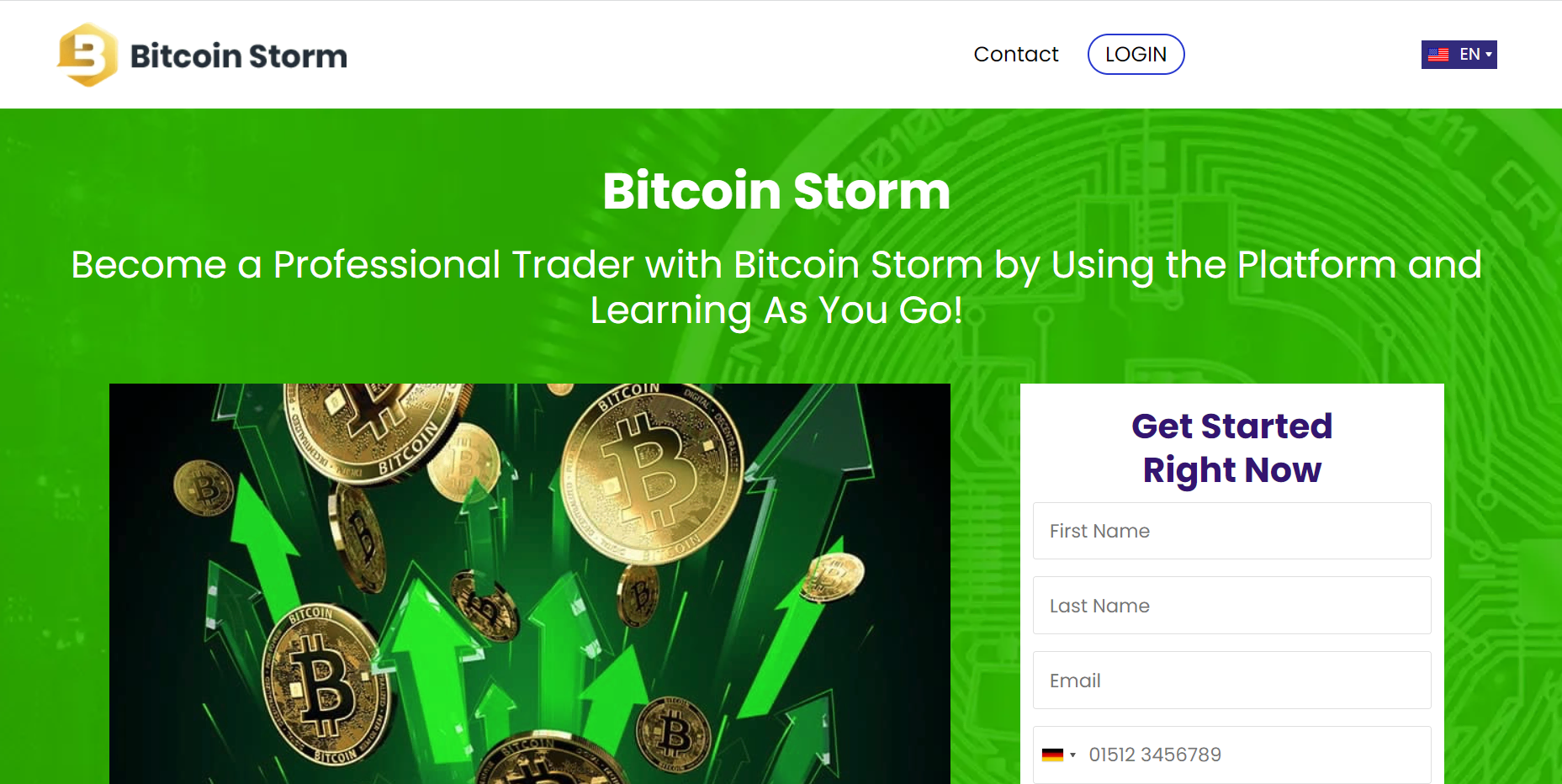 the official website of Bitcoin Storm