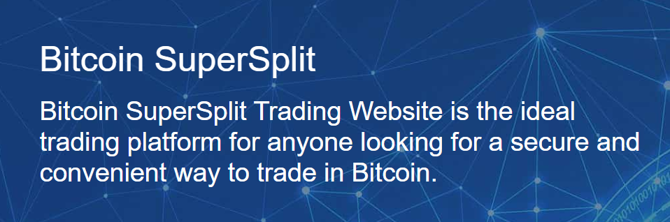 o site oficial do Bitcoin Supersplit