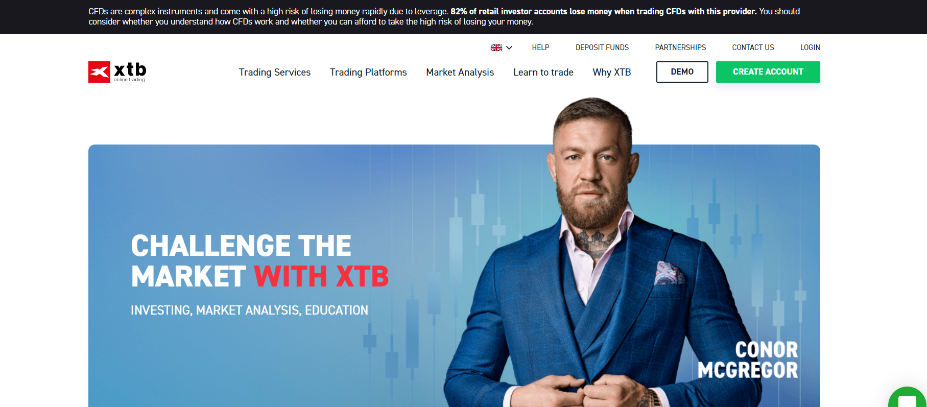 XTB . की आधिकारिक वेबसाइट