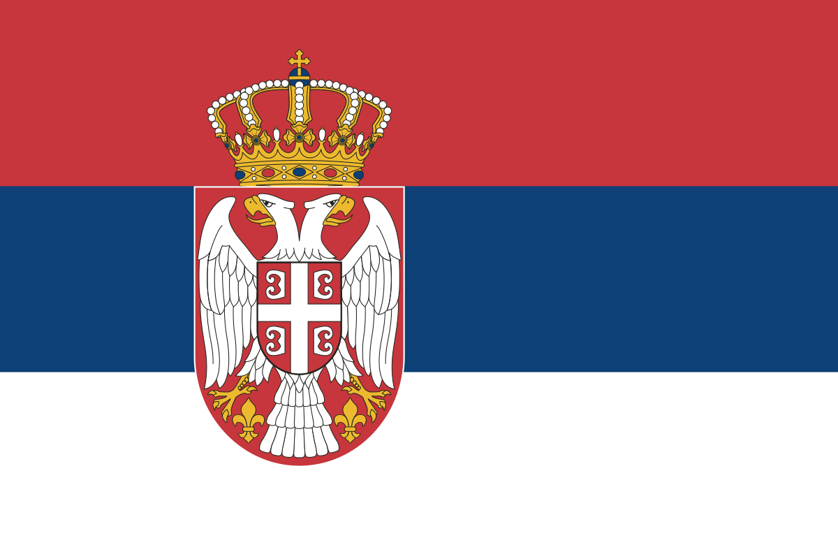 Serbiens flag
