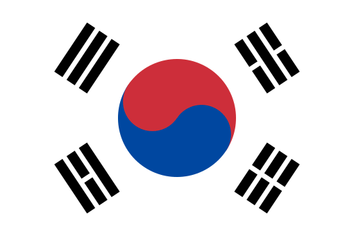 bandera de corea del sur