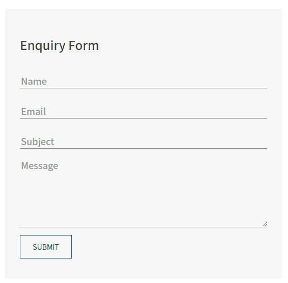 Inquiry Form of TRADE.com