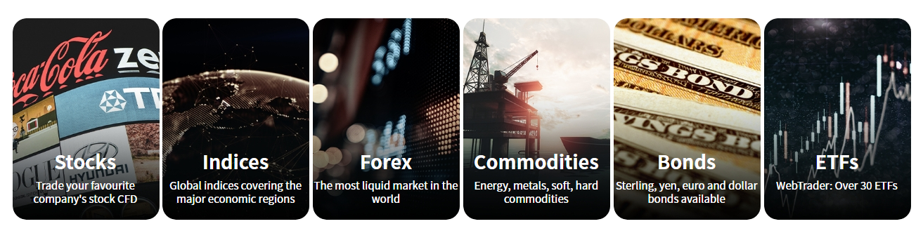 TRADE.com offers a wide selection of over 2,100 assets across Forex, Stocks, Indices, Commodities, and ETFs.