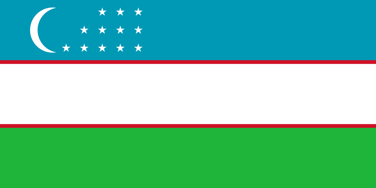 Флаг на Узбекистан