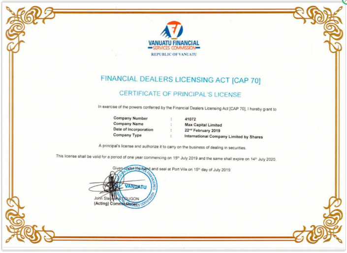 Finance dealer license