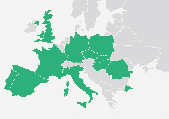 यूरोप में स्थित वैश्विक विनियमित विदेशी मुद्रा ब्रोकर